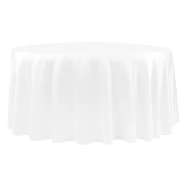Rental store for TABLECLOTH 120  ROUND WHITE in Lafayette LA