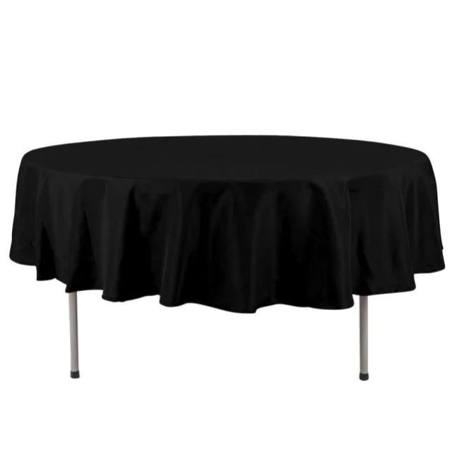 Rental store for TABLECLOTH 90  ROUND BLACK in Lafayette LA